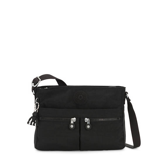 Kipling New Angie Crossbody Táska Fekete | HU 1192WN